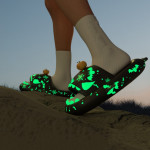 Men Wear Ins Platform Tidal Couple Home Luminous Slippers