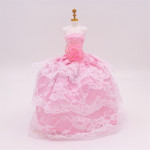 Doll Clothing Wedding Princess Hip Skirt Costume Evening Dress