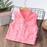 Boys' Sleeveless Waistcoat Girl's Cardigan Baby Vest Children's Clothing