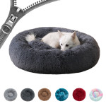 Donut Mand Dog Accessories For Large Dogs Cat's House Plush Pet Bed For Dog XXL Round Mat For Small Medium Animal Calming 40cm-120cm