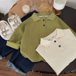 Korean Style Solid Color Coarse Yarn Sweater Casual