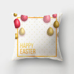 Nordic Minimalist Easter Rabbit Peach Skin Fabric Pillow Cushion Cover