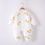 Baby Fashion Simple Print Warm One-piece Bodysuit