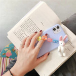 Compatible with Apple, Cute Doll Chain For Female iPhone Case