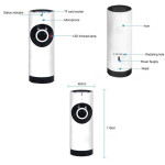 720P Wireless IP Camera WiFi Baby Monitor Home Security Surveillance Nanny Cam Video Recorder Night Vision with Two Way Talk