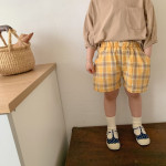 New Plaid Children's Shorts Casual Retro