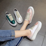 Women's satin canvas shoes