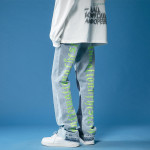 Men's Versatile Letter Print Casual Mopping Pants