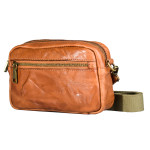 Young Men's Handmade Genuine Leather Crossbody Bag