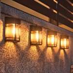 Solar Outdoor Patio Balcony Garden Wall Light