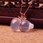 Ice powder crystal gourd pendant