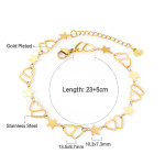 Stainless Steel Anklet Chain Foot Ornaments Female Casual Retro Travel Beach Anklet