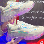 Jelly round head laser colorful shoes women