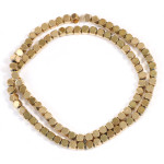 Bracelet Necklace Braided Material Straight Tube Element Piece Gold Loose Beads