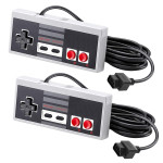 2 X Wired Controller For NES-004 Original Nintendo NES Vintage Console Gamepad