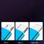 Multifunctional Three-in-one Streamer Data Cable USB Fast Charge