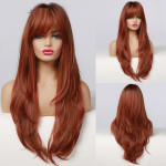 High Temperature Silk Rose Net Mechanism Head Cover Wig Straight Hair