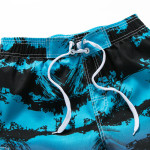 Summer Men's Fifth Pants Striped Printed Seaside Beach Shorts