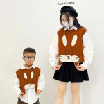 Cute Girls Knit High-end Parent-child Vest