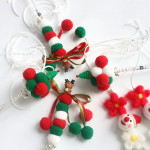 Christmas And New Year Pure Handmade Bell Hair Ball