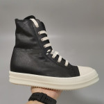 19SS High Top Shoes Secondary Line High Top Canvas Five Mangs Star Satin Old Wax Cloth Silver Pleated TPU Thick Sole