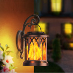 New Solar Garden Outdoor Garden Led Landscape Simulation Flame Lamp