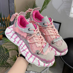 New Transparent Mesh Soft Leather Platform Light Sports Shoes