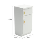 Miniature Furniture Miniature Model Kitchen Scene Of Doll House White Refrigerator