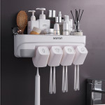 Suction Wall-mounted Multifunctional Washing Cup Holder Set