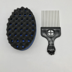 Black Sponge Gloves Comb Perm