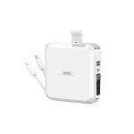 Portable Wireless Quick-charging Power Pack With Cable