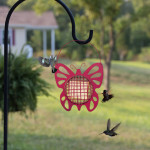 Outdoor Metal Automatic Bird Feeder Balcony Hanging Feeder