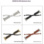 Nylon Watchband Metal Chain Creative Weaving