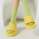 Cheese Style Slippers Cute Home Shoes For Women Soft Bathroom Slippers