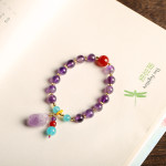 Natural Lavender Amethyst Original Stone Bracelet