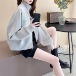 Relaxed Large Slouchy Casual Short Cardigan Top Trend