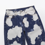 Individualized Tie-dyed Cloud Casual Straight Jeans