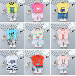 Summer Cotton Children's Short-sleeved Shorts Suit