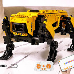 Children's Programming Robot Building Blocks Mechanical Dog Assembled Remote Control Toys