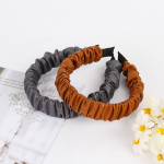 Folded Headband High-End Leather Simple And Versatile