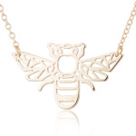 New Pendant Necklace Ins Personalized Hollowed-out Little Bee