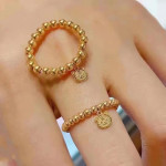 18k Gold Zodiac Ring Tiger Year Solid Pendant Handmade Diy Accessories