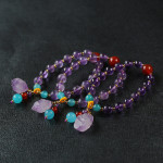 Natural Lavender Amethyst Original Stone Bracelet