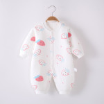 Baby Fashion Simple Print Warm One-piece Bodysuit