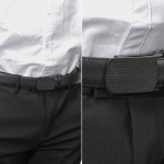 Men's Automatic Buckle Two-layer Leather Belt