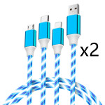 Multifunctional Three-in-one Streamer Data Cable USB Fast Charge