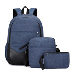 Computer Three-piece College Style Student Backpack Men And Women