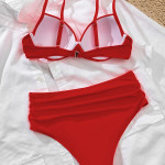 Solid Color Swimsuit One Piece Rigid Holder Cup