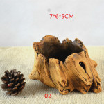 Creative Retro Wooden Pile Root Flowerpot