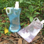 1L Foldable Drinking Water Bottle Bladder Bag